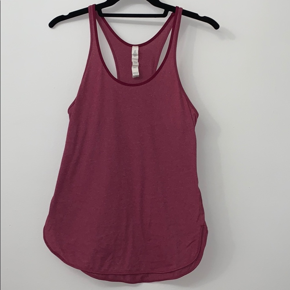 Maroon Lululemon racerback tank top